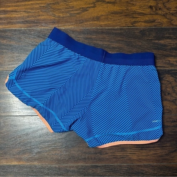 Adidas Blue Striped Running Shorts - Picture 2 of 5